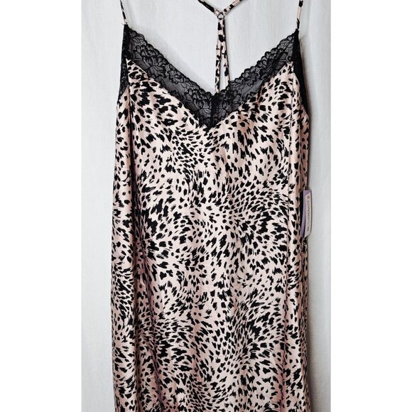 NWT Joyspun Womens Satin Chemise Animal Leopard Print Cheetah 3X (22W-24W) - Picture 1 of 6